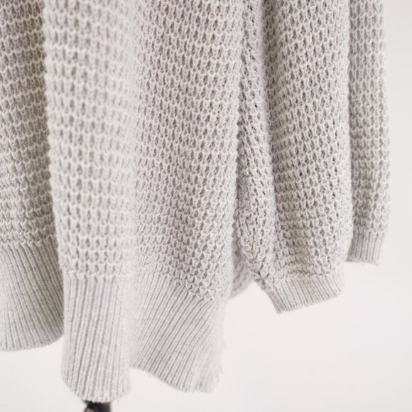 Express Gray Knit‎ Sweater Medium Scoop Neck Cotton - Picture 3 of 9